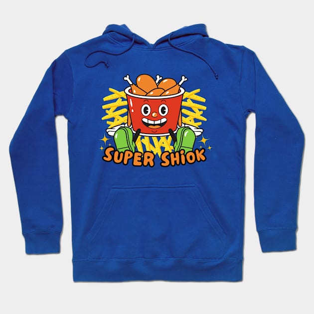 Super Shiok Cute Fried Chickens And Fries Funny Singlish Hoodie by Owl Canvas